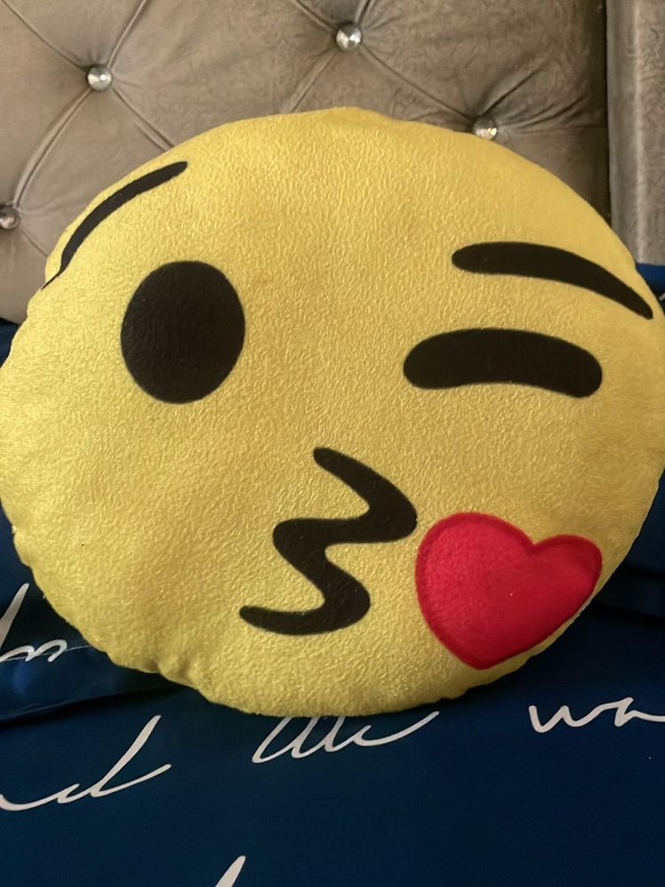 Kiss Emoji Pillow