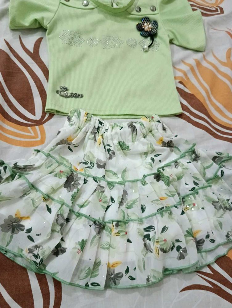 Skirt &amp;Top For Baby Girl