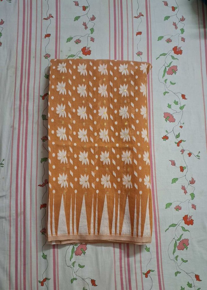 Light Orange Saree