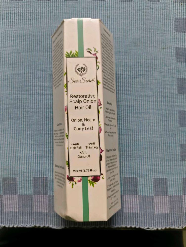 New &amp; Sealed Onion Hair Oil - Seer Secret 200 ml