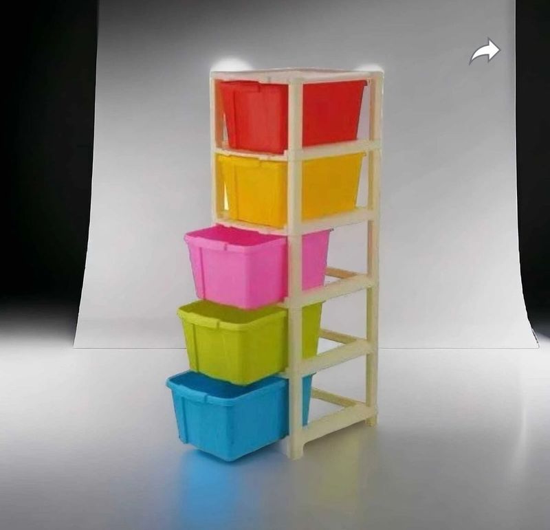 5 Compartment Plastic Drawer