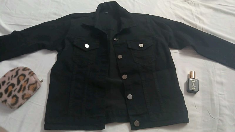 A black jacket ( With  Free Perfume )
