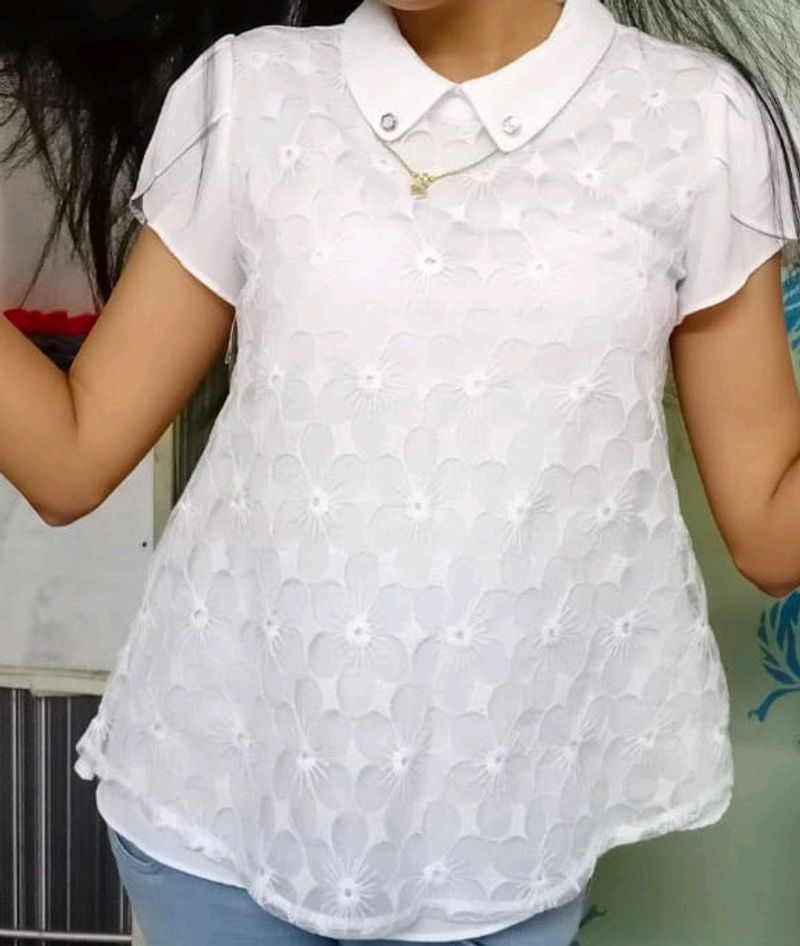 White Top Hardly 2times Used