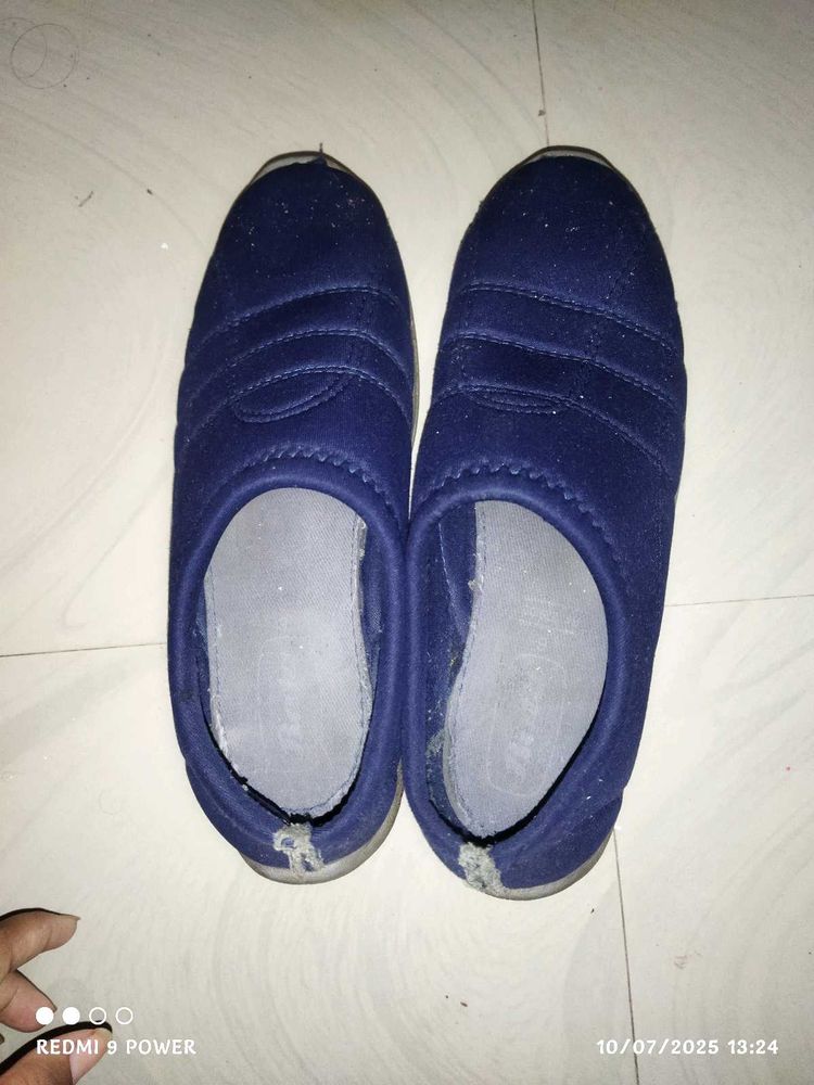 Navy Blue Slip-On Shoes