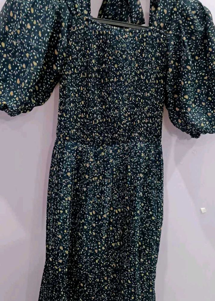 Puff Sleeve Midi