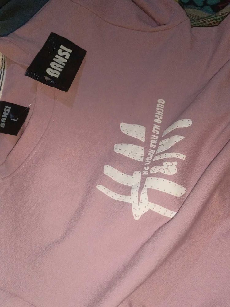 Bansi Pink Graphic Sweatshirt