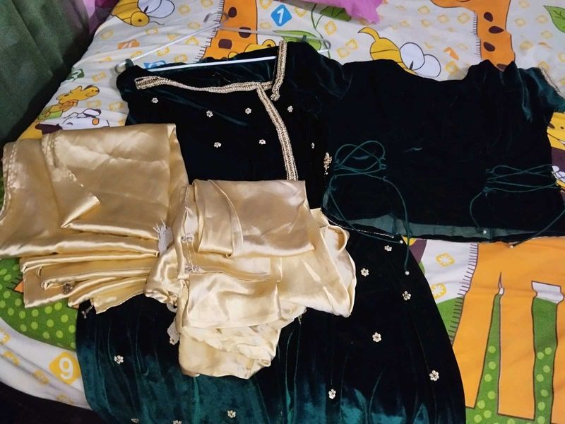 Velvet Indian Outfit