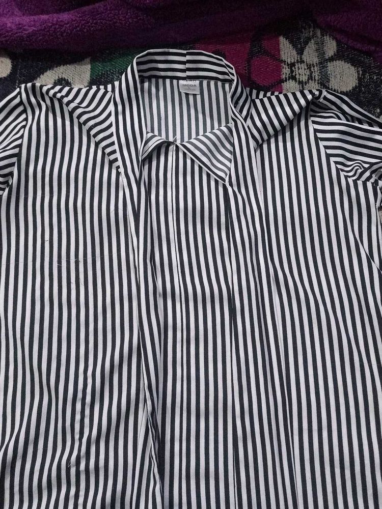 Striped Button-Down Shirt