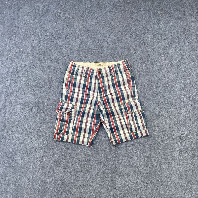 Hollister Plaid Cargo Shorts