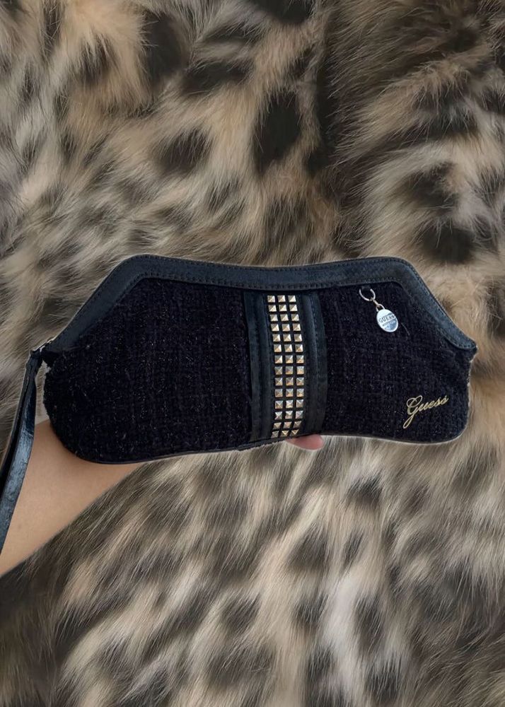 Guess Black Clutch