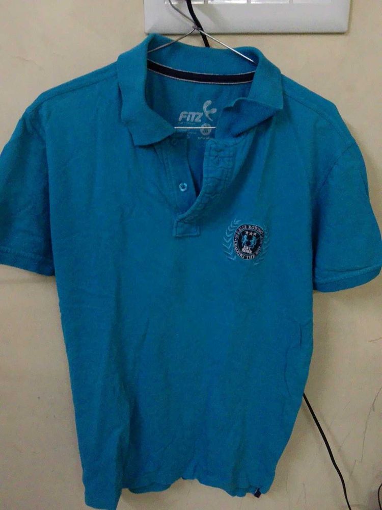 Blue Fitzer Polo T-Shirt