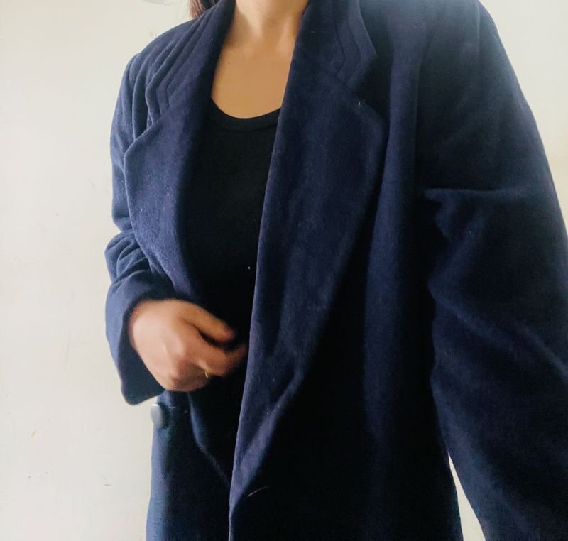 🌈Navy Blue Wool Coat 💕