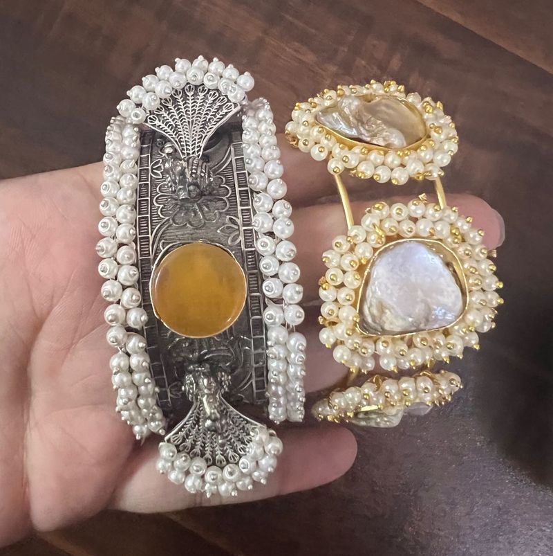 Golden pearl Adjustable Cuff