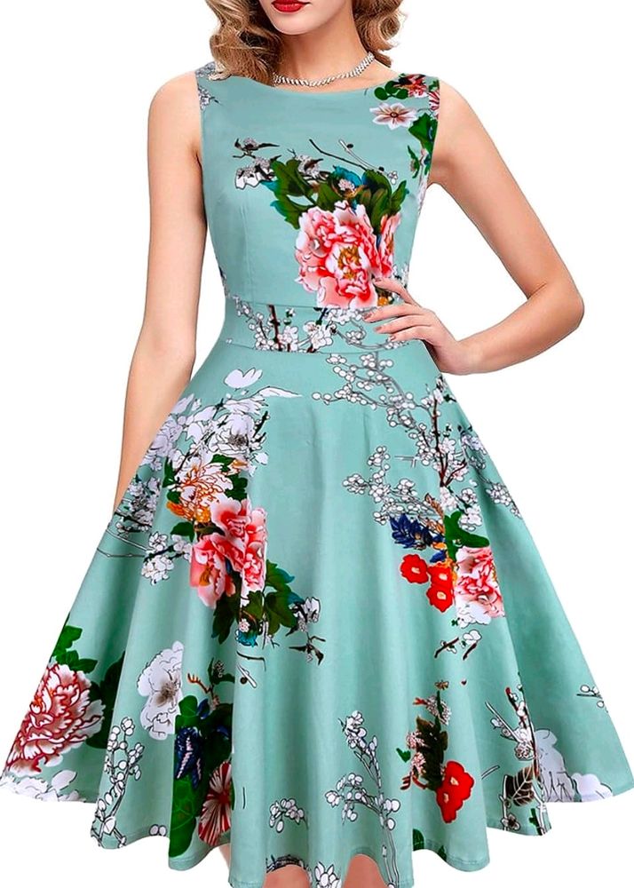 Korean A-line Floral Dress...🫰🏻