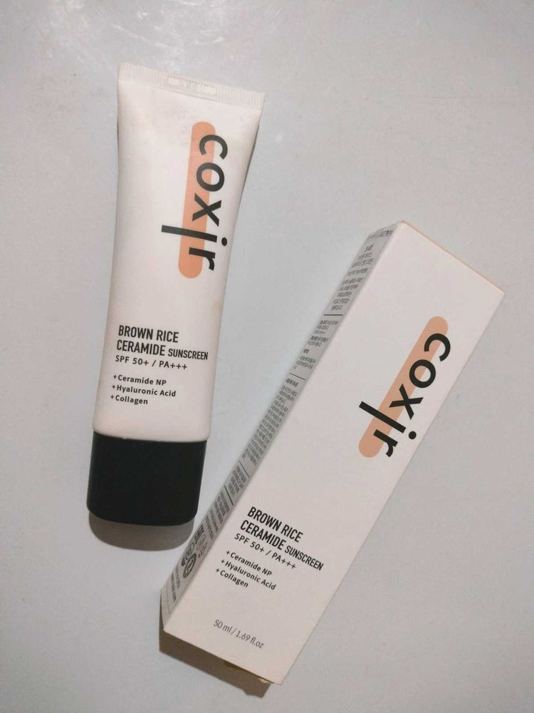 Coxir Brown Rice Ceramide Sunscreen For Dry Skin