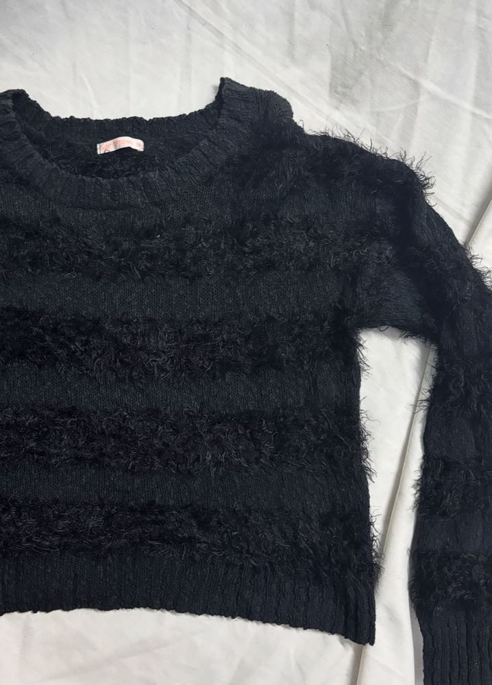Fluffy Black Sweater