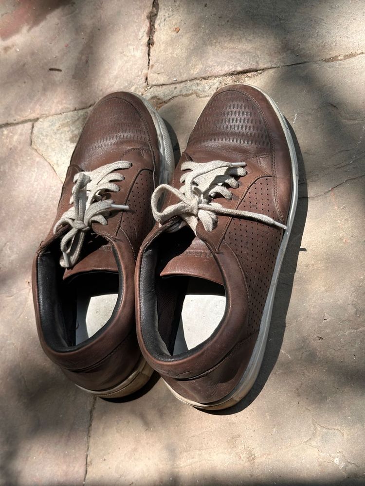 Brown Leather Casual Shoes