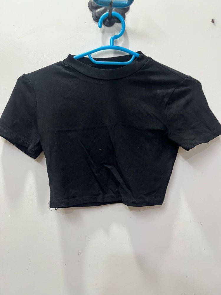 Black Crop Top