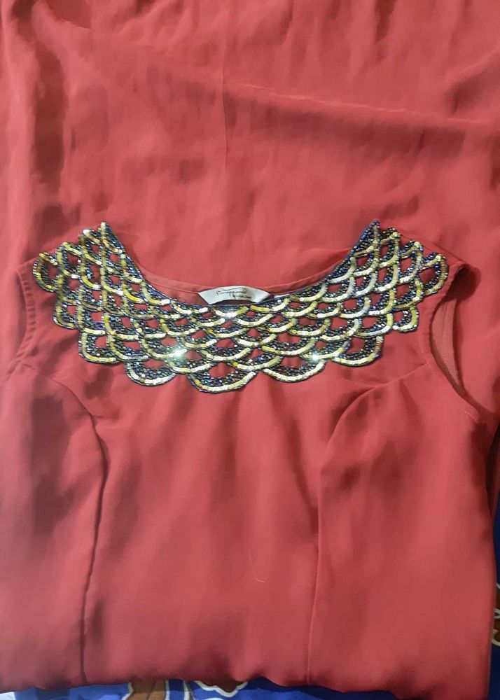 Red Embellished Dress