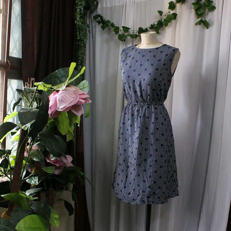 Striped Sleeveless Dress