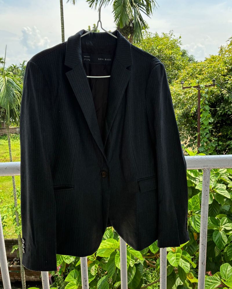 Navy blue Zara Basic Blazer