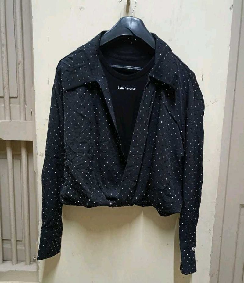 Sparkly Black Jacket Gorgeous 10/ 10