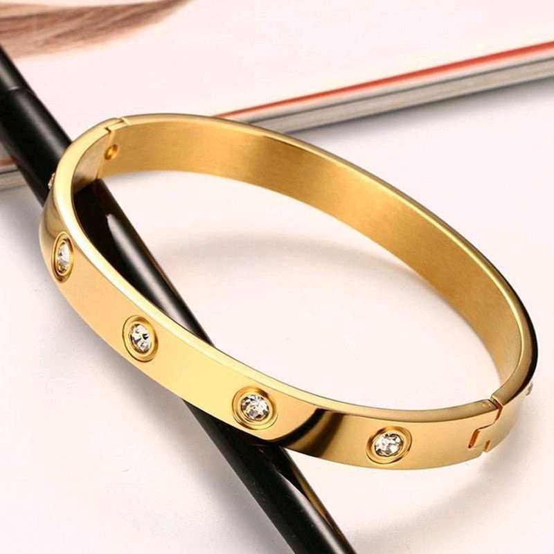 Gold Bangle Bracelet anti Tarnish