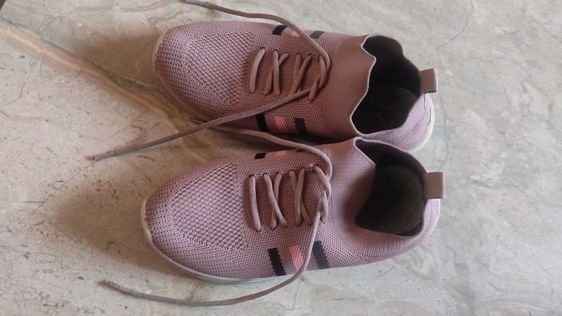 Pink Slip-On Sneakers - Size 36