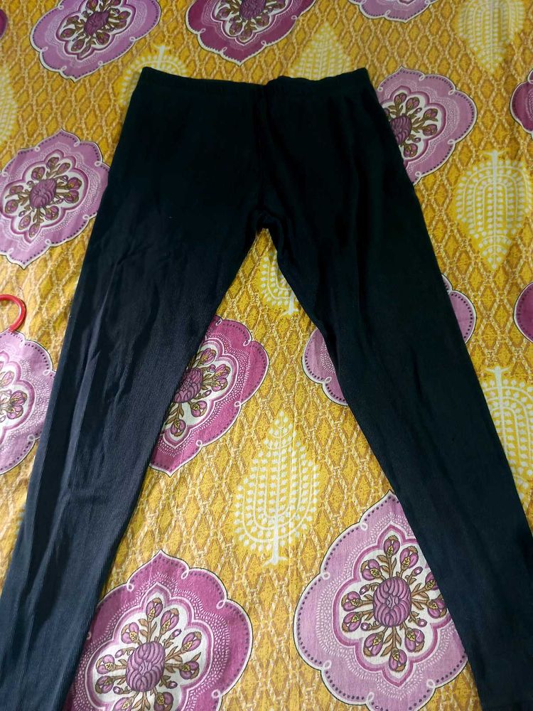 Black Casual Leggings