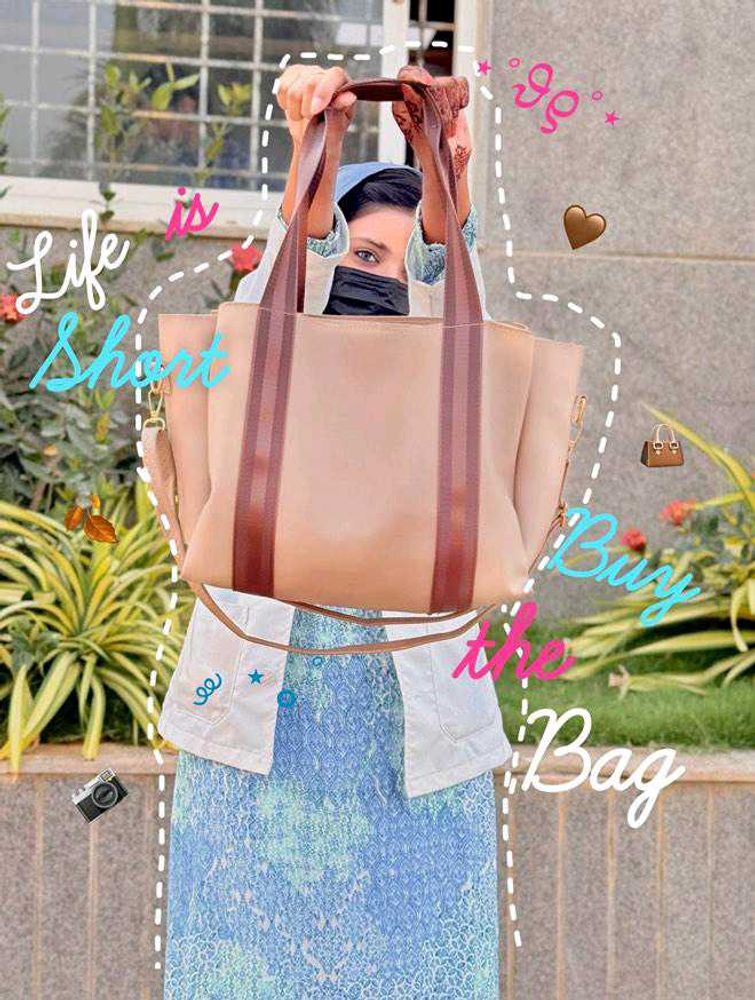 Elegant Tote Bag with adjustable strap