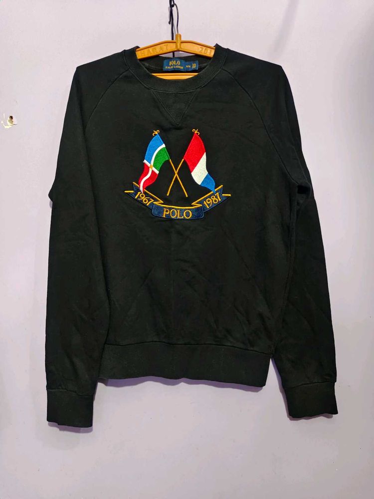 Polo Ralph Lauren Cross Flags Sweatshirt Black