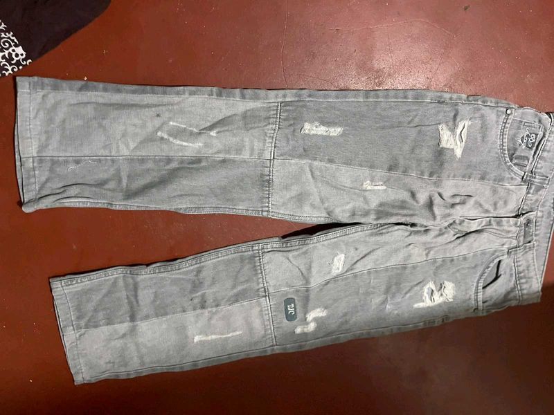 Distressed Denim Jeans