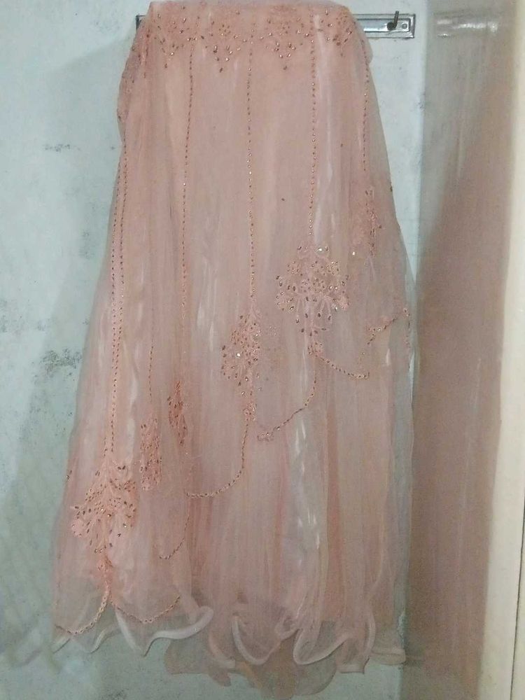 Baby Pink Lehenga Skirt
