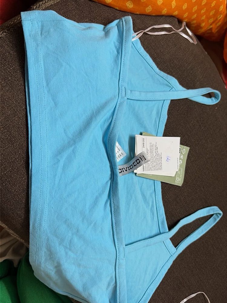 Blue Crop Top - New with Tags!