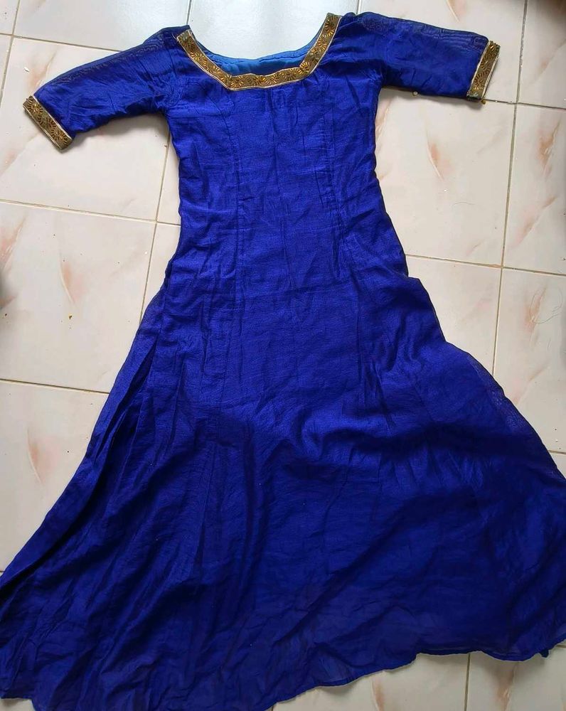 Elegant Blue Ethnic Gown