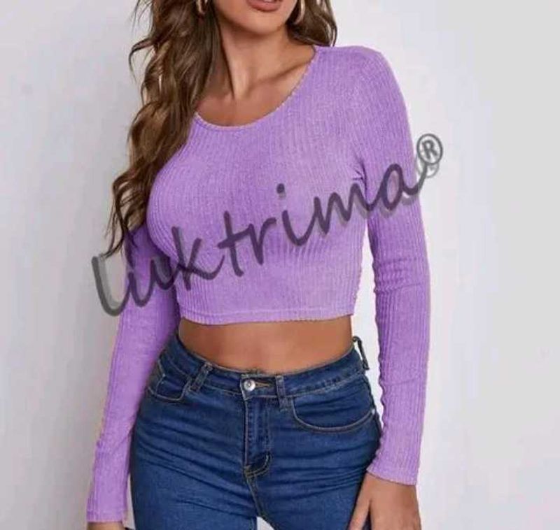 Lavender Crop Top