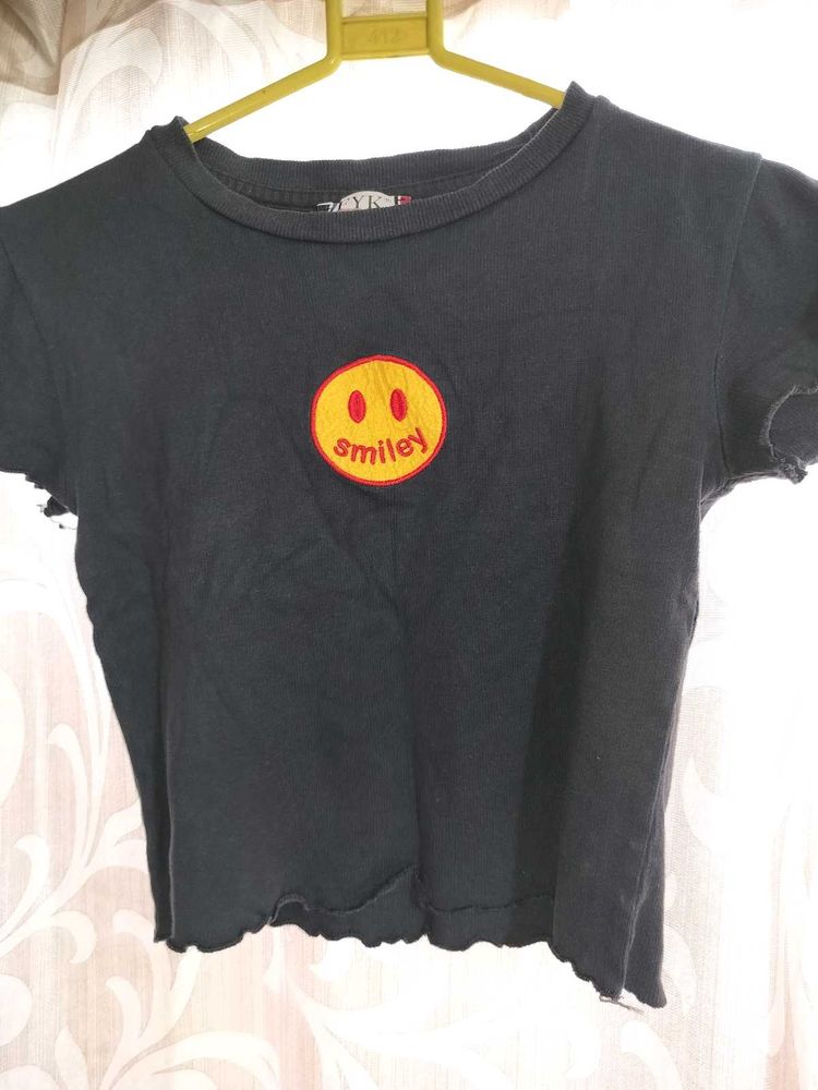 Smiley Face Graphic Tee