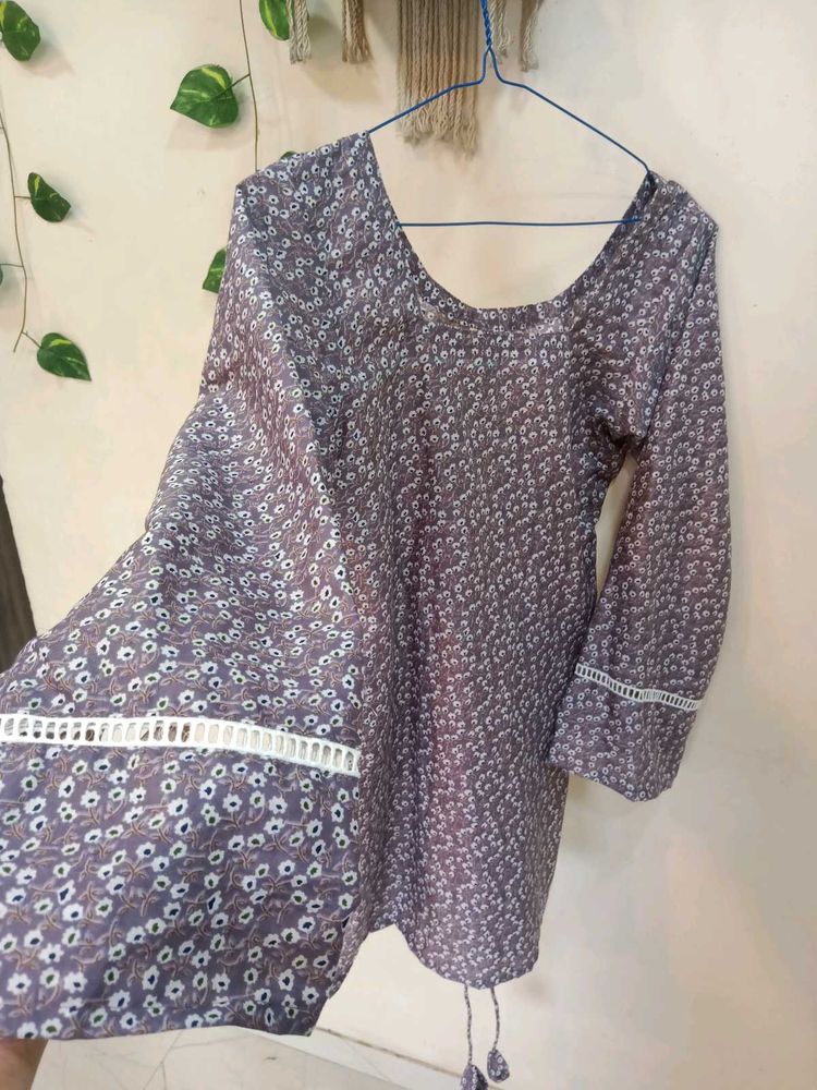 🆕 Lavender Corset Short Kurta🎀✨