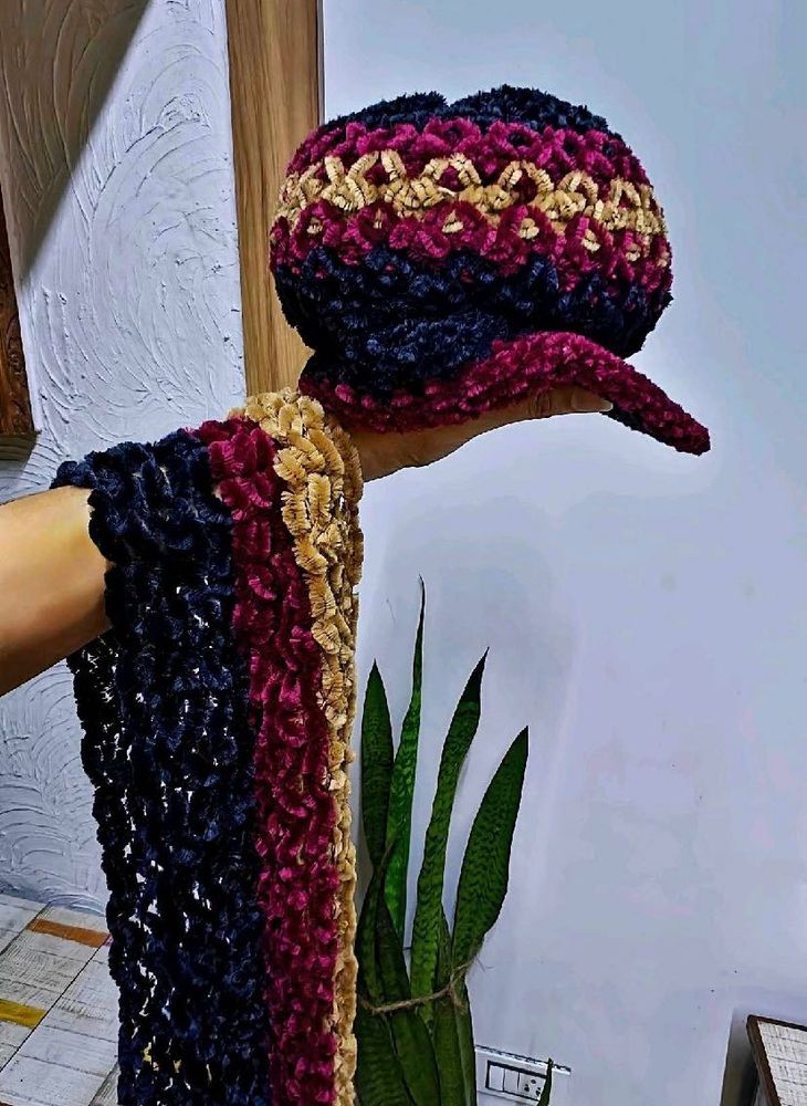 🧢🧣Wollen Cap &amp; Scarf Set