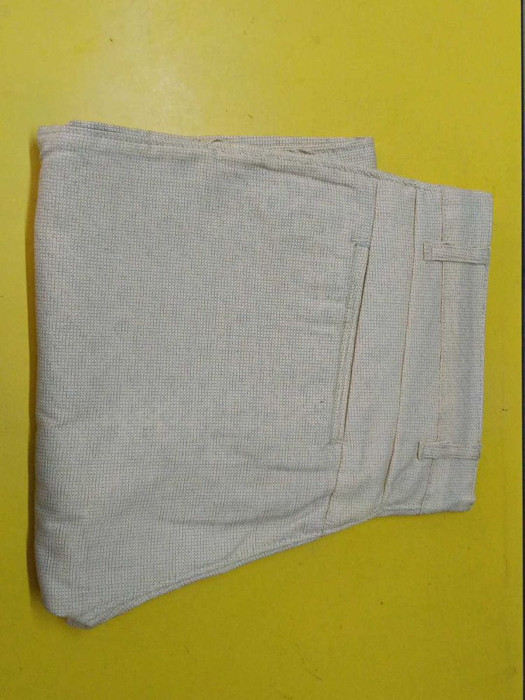 Beige Casual Pants