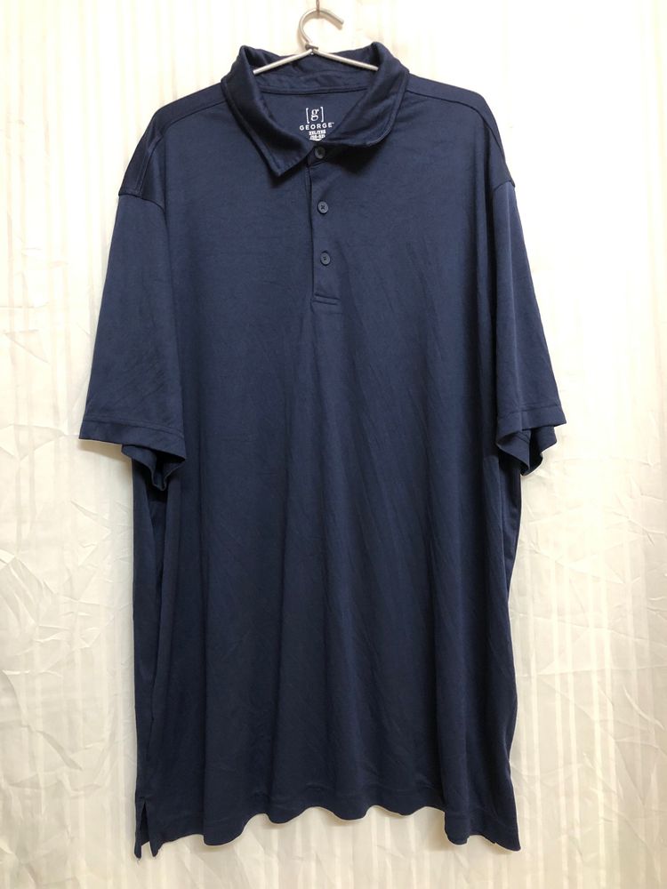 George Blue Polo Neck T Shirts