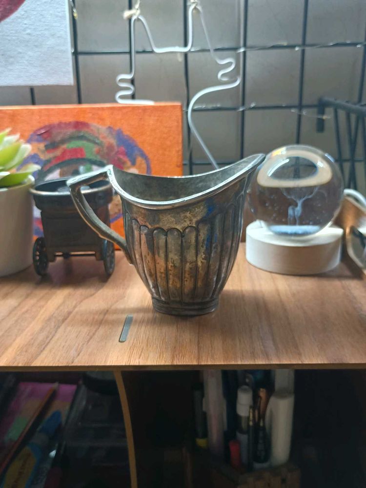 Antique Silver plated Creamer Jug