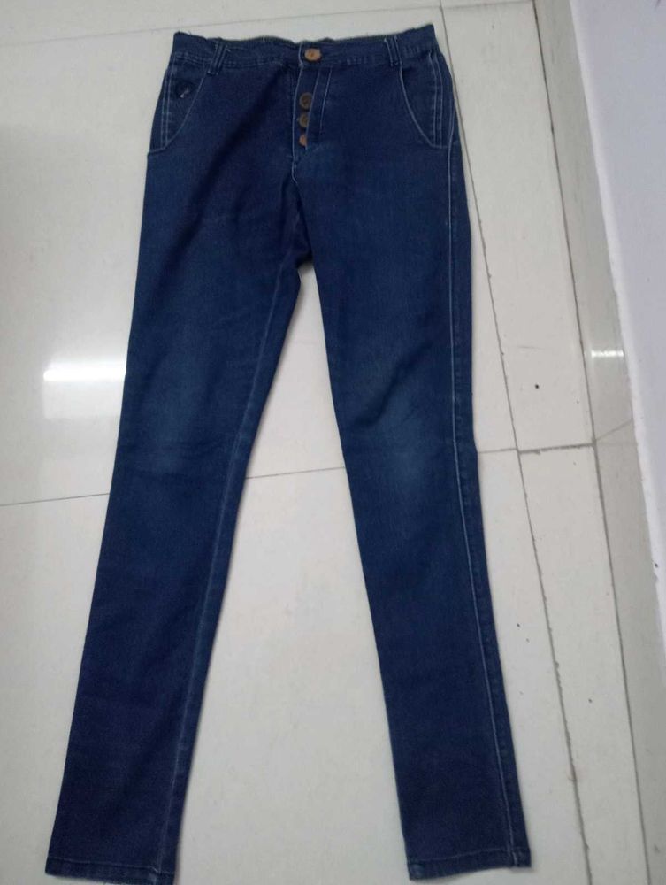 Dark Blue Denim Jeans