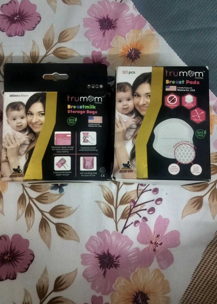 Trumom Breastmilk Storage Bags &amp; Pads
