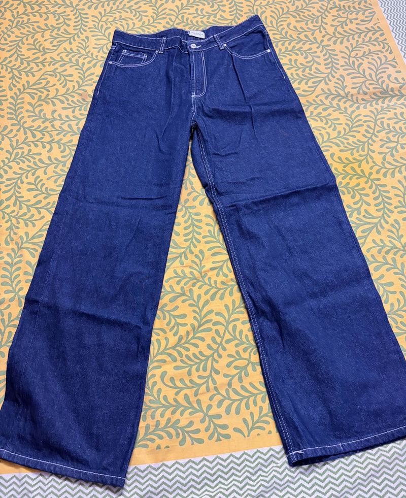 Wide Leg Denim Jeans