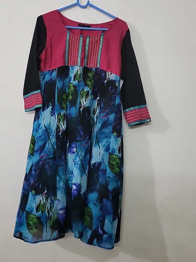 Floral Print Kurta
