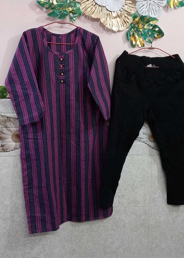 Purple 💜kurta Set