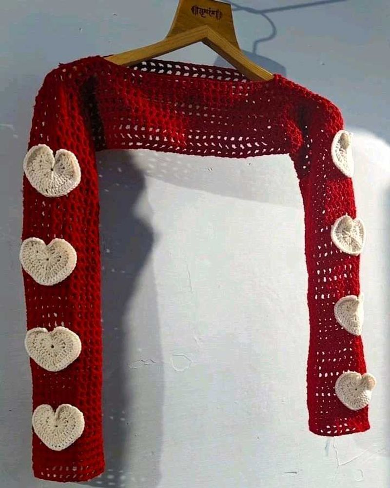 Crochet Heart Shrug ❤️