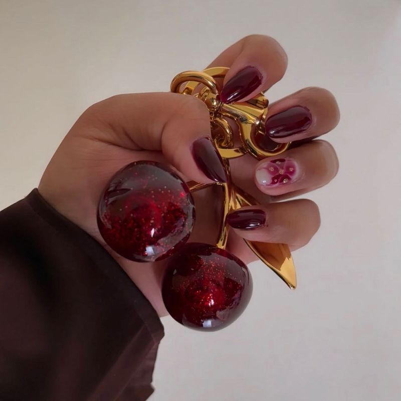 Cherry Bag Charm Anti-tarnish Coach Tabby