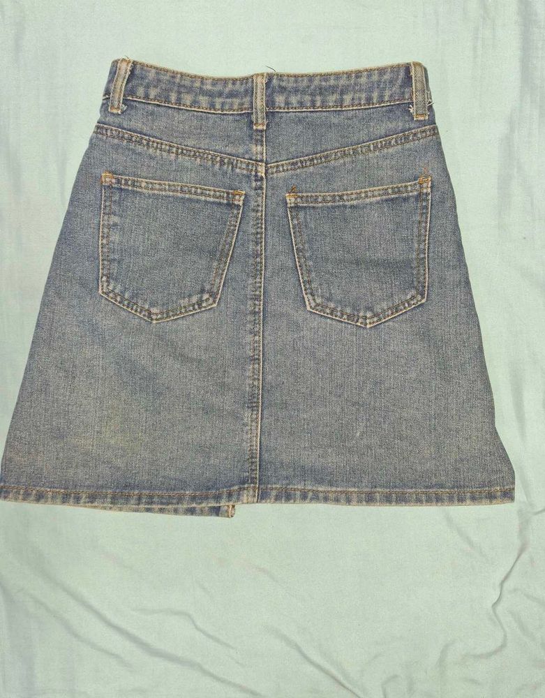 Denim Mini Skirt